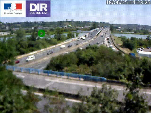 <h2>Webcam autoroute sur A450 à Pierre-Bénite en direction de Lyon et de l'autoroute A7</h2>