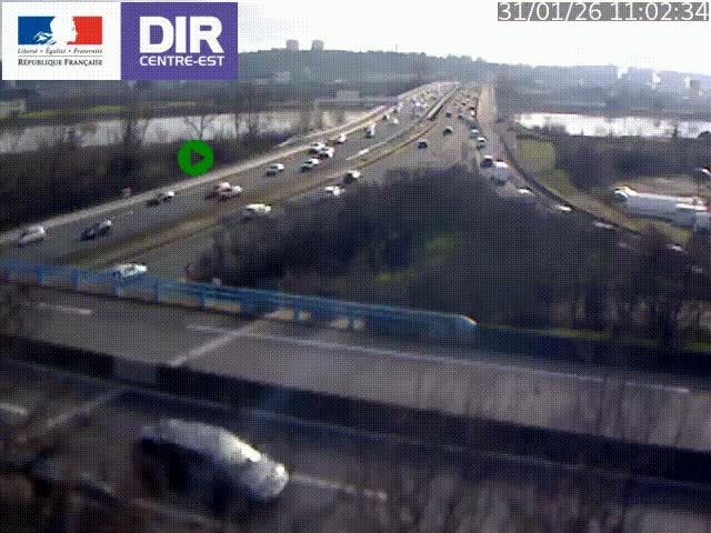 <h2>Webcam autoroute sur A450 à Pierre-Bénite en direction de Lyon et de l'autoroute A7</h2>