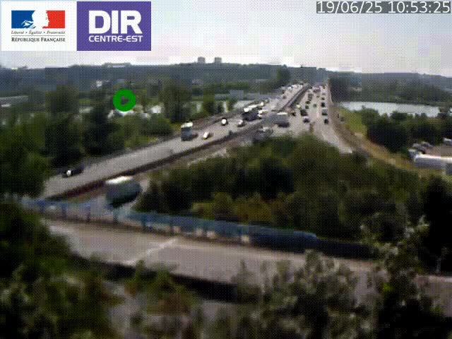 <h2>Webcam autoroute sur A450 à Pierre-Bénite en direction de Lyon et de l'autoroute A7</h2>