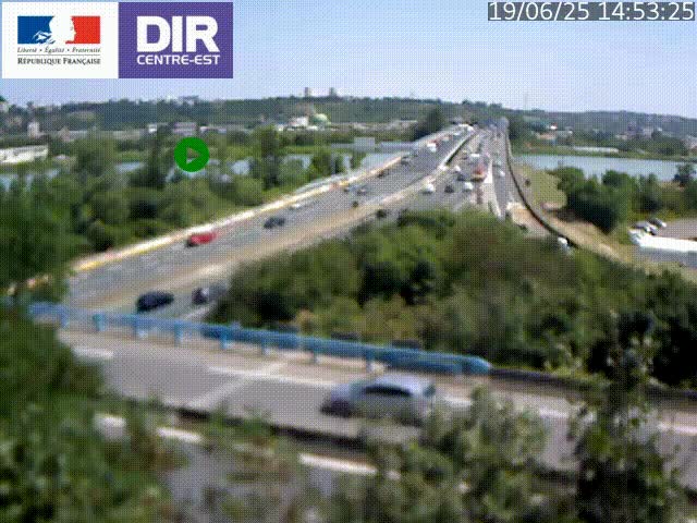 <h2>Webcam autoroute sur A450 à Pierre-Bénite en direction de Lyon et de l'autoroute A7</h2>