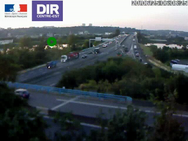 <h2>Webcam autoroute sur A450 à Pierre-Bénite en direction de Lyon et de l'autoroute A7</h2>