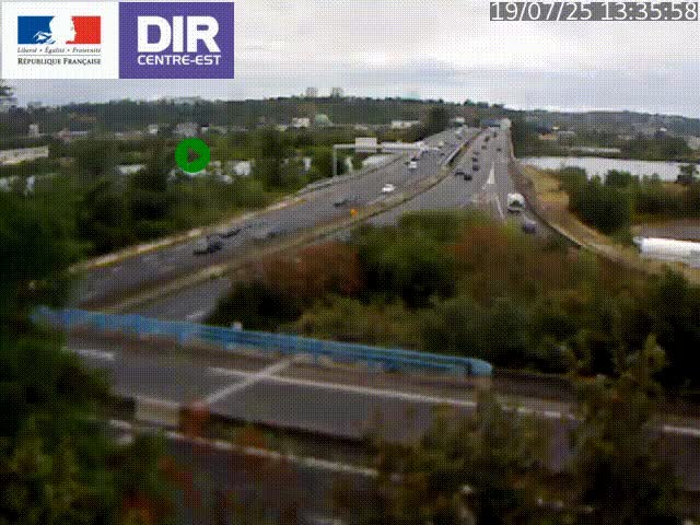 Webcam autoroute sur A450 à Pierre-Bénite en direction de Lyon et de l'autoroute A7