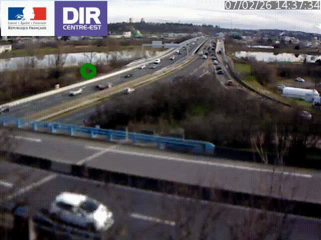 <h2>Webcam autoroute sur A450 à Pierre-Bénite en direction de Lyon et de l'autoroute A7</h2>