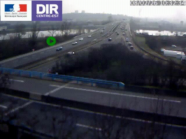 <h2>Webcam autoroute sur A450 à Pierre-Bénite en direction de Lyon et de l'autoroute A7</h2>