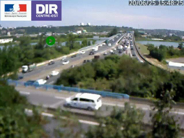 <h2>Webcam autoroute sur A450 à Pierre-Bénite en direction de Lyon et de l'autoroute A7</h2>