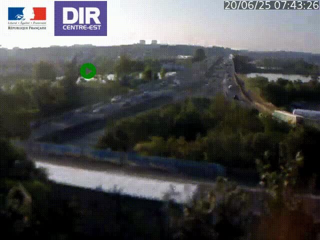 <h2>Webcam autoroute sur A450 à Pierre-Bénite en direction de Lyon et de l'autoroute A7</h2>