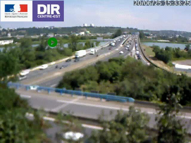 <h2>Webcam autoroute sur A450 à Pierre-Bénite en direction de Lyon et de l'autoroute A7</h2>