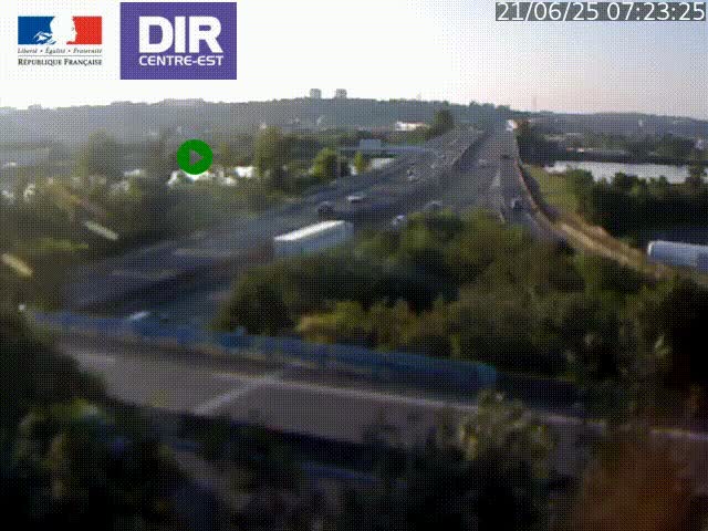 <h2>Webcam autoroute sur A450 à Pierre-Bénite en direction de Lyon et de l'autoroute A7</h2>