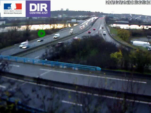 <h2>Webcam autoroute sur A450 à Pierre-Bénite en direction de Lyon et de l'autoroute A7</h2>