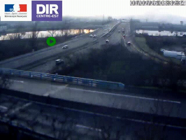<h2>Webcam autoroute sur A450 à Pierre-Bénite en direction de Lyon et de l'autoroute A7</h2>