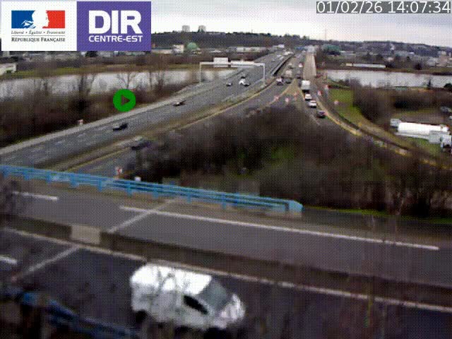 <h2>Webcam autoroute sur A450 à Pierre-Bénite en direction de Lyon et de l'autoroute A7</h2>