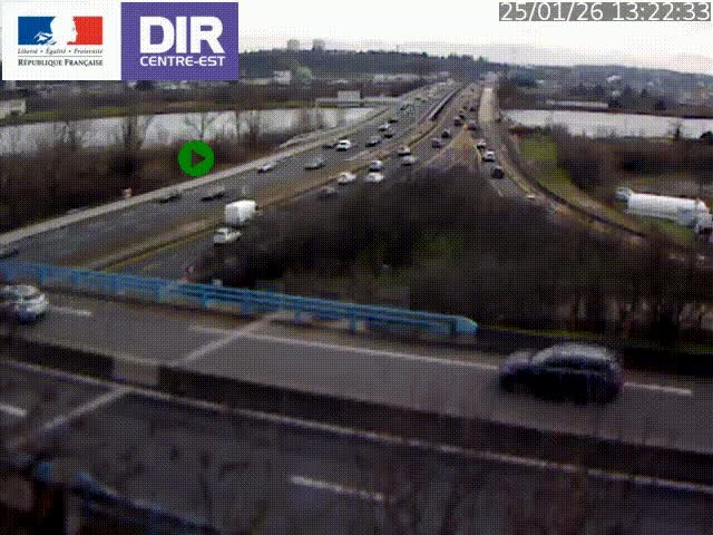 <h2>Webcam autoroute sur A450 à Pierre-Bénite en direction de Lyon et de l'autoroute A7</h2>