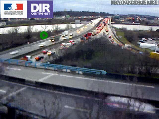 <h2>Webcam autoroute sur A450 à Pierre-Bénite en direction de Lyon et de l'autoroute A7</h2>