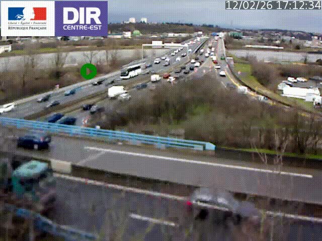 <h2>Webcam autoroute sur A450 à Pierre-Bénite en direction de Lyon et de l'autoroute A7</h2>