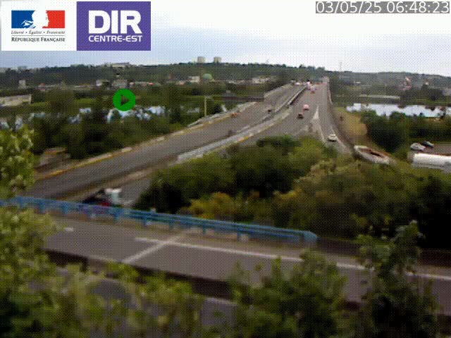 Webcam autoroute sur A450 à Pierre-Bénite en direction de Lyon et de l'autoroute A7