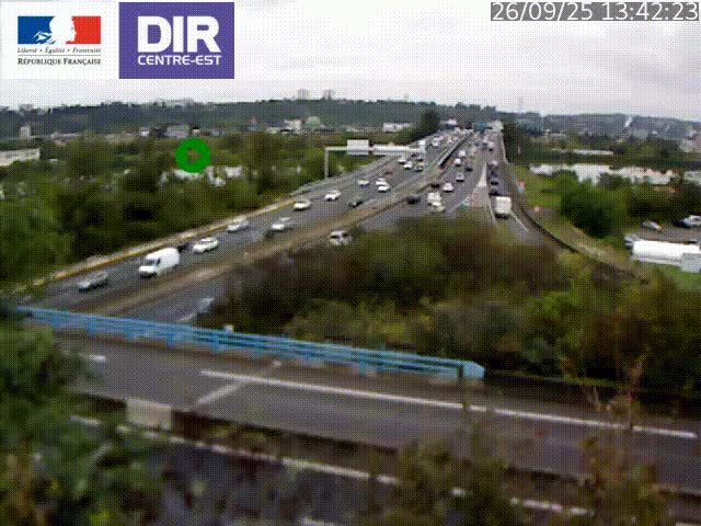 <h2>Webcam autoroute sur A450 à Pierre-Bénite en direction de Lyon et de l'autoroute A7</h2>