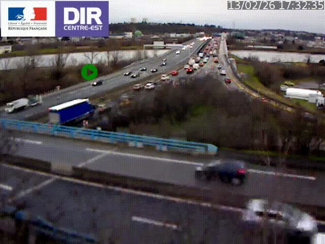 <h2>Webcam autoroute sur A450 à Pierre-Bénite en direction de Lyon et de l'autoroute A7</h2>