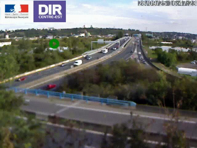 <h2>Webcam autoroute sur A450 à Pierre-Bénite en direction de Lyon et de l'autoroute A7</h2>