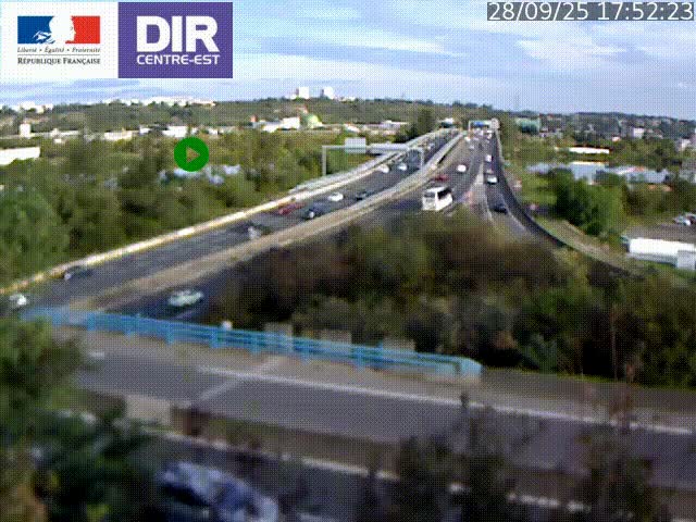 <h2>Webcam autoroute sur A450 à Pierre-Bénite en direction de Lyon et de l'autoroute A7</h2>