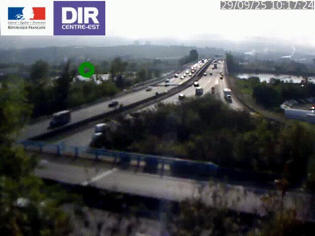 <h2>Webcam autoroute sur A450 à Pierre-Bénite en direction de Lyon et de l'autoroute A7</h2>