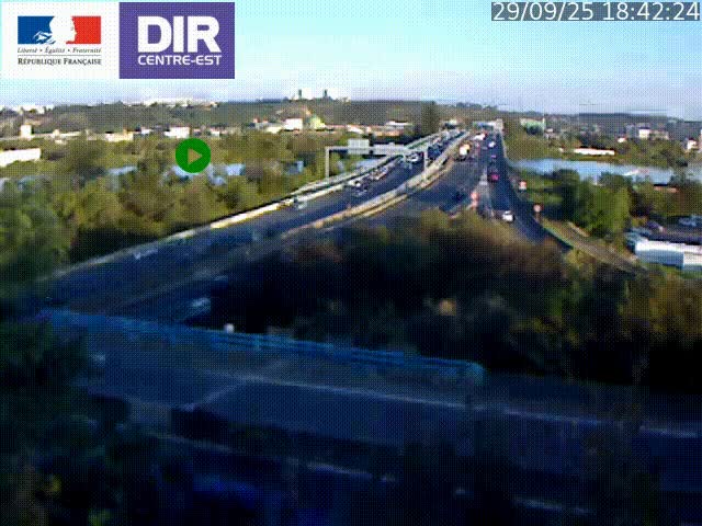 <h2>Webcam autoroute sur A450 à Pierre-Bénite en direction de Lyon et de l'autoroute A7</h2>