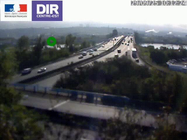<h2>Webcam autoroute sur A450 à Pierre-Bénite en direction de Lyon et de l'autoroute A7</h2>