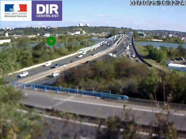 <h2>Webcam autoroute sur A450 à Pierre-Bénite en direction de Lyon et de l'autoroute A7</h2>