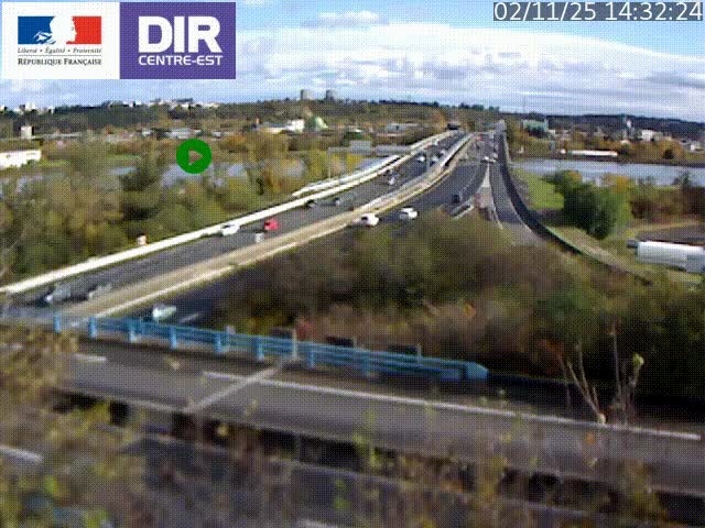 <h2>Webcam autoroute sur A450 à Pierre-Bénite en direction de Lyon et de l'autoroute A7</h2>