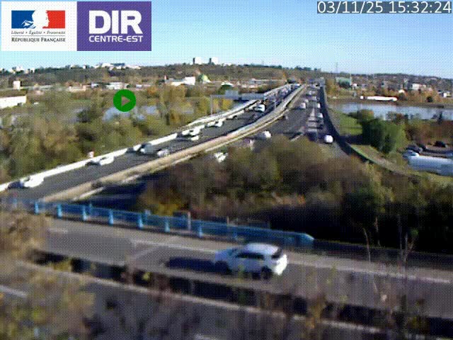 <h2>Webcam autoroute sur A450 à Pierre-Bénite en direction de Lyon et de l'autoroute A7</h2>