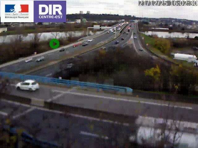 <h2>Clone of Caméra de circulation sur A7 à Lyon Perrache vers Marseille, le long du Rhône</h2>
