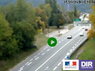 <h2>Webcam info trafic à proximité de Vizille sur la N85, au niveau du point de vue du Saut du Moine à Champagnier</h2>