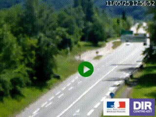 <h2>Webcam info trafic à proximité de Vizille sur la N85, au niveau du point de vue du Saut du Moine à Champagnier</h2>
