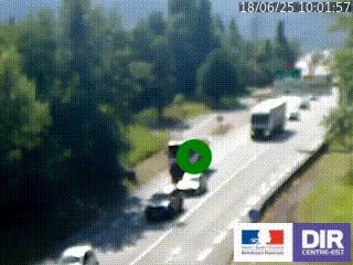 Webcam info trafic à proximité de Vizille sur la N85, au niveau du point de vue du Saut du Moine à Champagnier