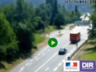 Webcam info trafic à proximité de Vizille sur la N85, au niveau du point de vue du Saut du Moine à Champagnier