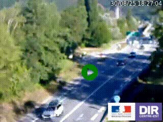 Webcam info trafic à proximité de Vizille sur la N85, au niveau du point de vue du Saut du Moine à Champagnier