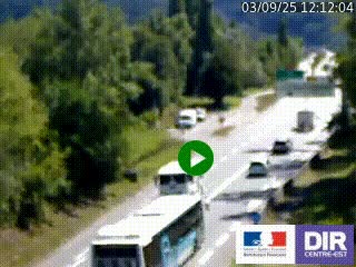 Webcam info trafic à proximité de Vizille sur la N85, au niveau du point de vue du Saut du Moine à Champagnier