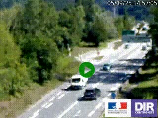 Webcam info trafic à proximité de Vizille sur la N85, au niveau du point de vue du Saut du Moine à Champagnier