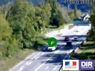 Webcam info trafic à proximité de Vizille sur la N85, au niveau du point de vue du Saut du Moine à Champagnier