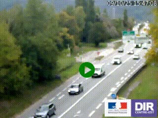 Webcam info trafic à proximité de Vizille sur la N85, au niveau du point de vue du Saut du Moine à Champagnier