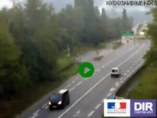 Webcam info trafic à proximité de Vizille sur la N85, au niveau du point de vue du Saut du Moine à Champagnier