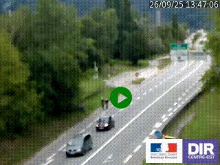 <h2>Webcam info trafic à proximité de Vizille sur la N85, au niveau du point de vue du Saut du Moine à Champagnier</h2>