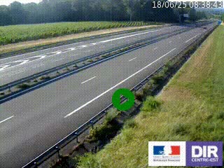 Webcam autoroute sur l'A77 à hauteur de Pouilly-sur-Loire en direction de Nevers
