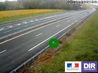 Webcam autoroute sur l'A77 à hauteur de Pouilly-sur-Loire en direction de Nevers