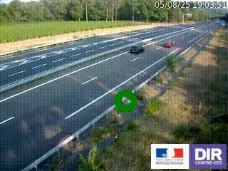 <h2>Webcam autoroute sur l'A77 à hauteur de Pouilly-sur-Loire en direction de Nevers</h2>