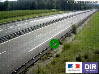 <h2>Webcam autoroute sur l'A77 à hauteur de Pouilly-sur-Loire en direction de Nevers</h2>