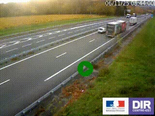 <h2>Webcam autoroute sur l'A77 à hauteur de Pouilly-sur-Loire en direction de Nevers</h2>
