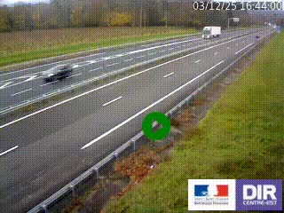 <h2>Webcam autoroute sur l'A77 à hauteur de Pouilly-sur-Loire en direction de Nevers</h2>
