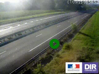 <h2>Webcam autoroute sur l'A77 à hauteur de Pouilly-sur-Loire en direction de Nevers</h2>