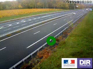 Webcam autoroute sur l'A77 à hauteur de Pouilly-sur-Loire en direction de Nevers