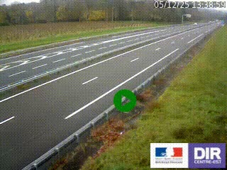 <h2>Webcam autoroute sur l'A77 à hauteur de Pouilly-sur-Loire en direction de Nevers</h2>